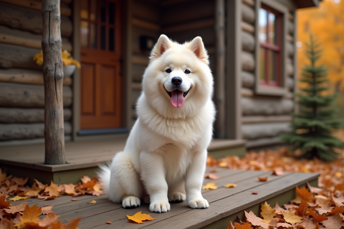 chow-chow blanc